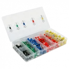 Набір клем/наконечників 450шт (E1508bl-100, E2508g-100, E4009b-100, E1012y-50)