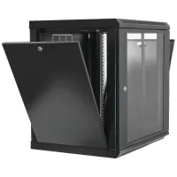 Шафа 19"15U, 600x500x773мм акрилове скло, чорна