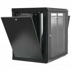 Шафа 19"12U, 600х600х640мм акрилове скло, чорна