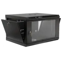 Шафа 19" 6U, 600x400x373мм акрилове скло, чорна