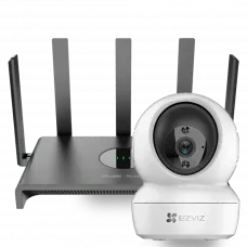 Комплект Ezviz CS-H6c (4MP,W1) + Reyee RG-EW1300G