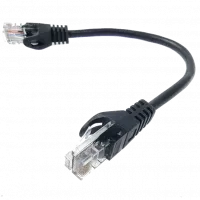 Патч-корд литий чорний 5е UTP RJ45 0.25м
