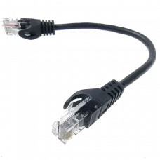 Патч-корд литий чорний 5е UTP RJ45 0.25м