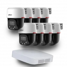 Dahua WizColor Kit - Buy and Try! (8х DH-SD2C400NA-B-PV-PRO +1 х NVR2108-I2)