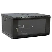 Шафа 19" 4U 600x400x284мм акрилове скло, чорна