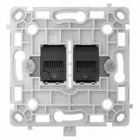 Механізм інтернет розетки Ajax OutletCore (LAN) black