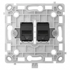 Механізм інтернет розетки Ajax OutletCore (LAN) black