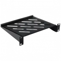 Полиця консольна 10" 160мм 1U чорна