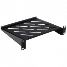 Полиця консольна 10" 160мм 1U чорна