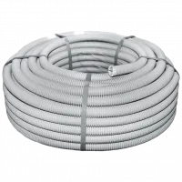 Труба гофрована 750Н 25/19мм бухта 50м гнучка з протяжкою негорюча UF-стійка