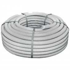 Труба гофрована 750Н 25/19мм бухта 50м гнучка з протяжкою негорюча UF-стійка