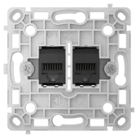 Механізм інтернет розетки Ajax OutletCore (LAN) vertical black