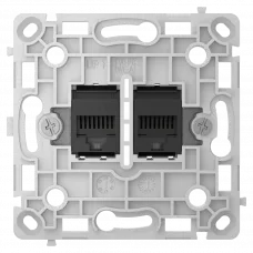 Механізм інтернет розетки Ajax OutletCore (LAN) vertical black