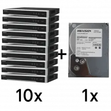 Комплект Hikvision DS-7616NI-Q2(D) 10 шт + DS40HKVS-VX1