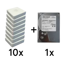 Комплект Hikvision DS-7108NI-Q1(D) 10 шт + DS20HKVS-VX1