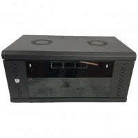 Шафа EServer 4U 600х350х284, скло, чорна
