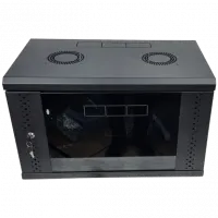 Шафа EServer 6U 600х500х370 скло, чорна