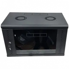 Шафа EServer 6U 600х500х370 скло, чорна