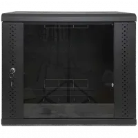 Шафа EServer 9U 600х350х503 скло, чорна