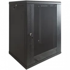 Шафа EServer 15U 600х600х773 скло, чорна