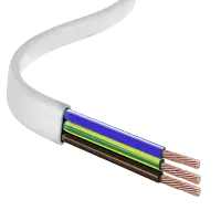 Провід ШВВП 3х1,5 білий (Україна) (100м)