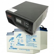 Комплект ДБЖ + АКБ MUST EP20-R1000W + 2x 12V 100Ah DG12-100