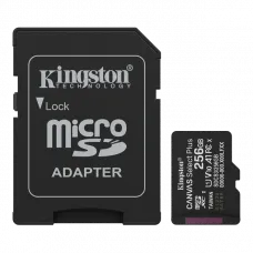 Карта пам'яті Kingston microSD 256GB C10 UHS-I A1 V10 R150MB/s + SD