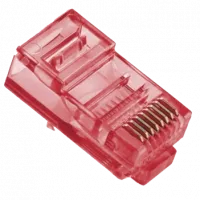 Конектор (100 шт/уп.) Ritar RJ-45 8P8C UTP Cat-5 Q100 Red