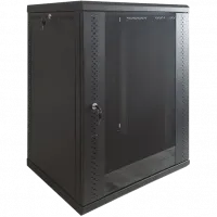 Шафа EServer 12U 600х350х637 скло, чорна