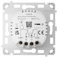 Вимикач світла Ajax LightCore (Crossover) vertical реле бездротовий сенсорний перехресний