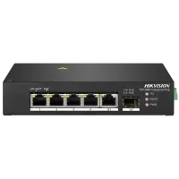 Комутатор 4 порти некерований Hikvision DS-3T0306HP без БЖ