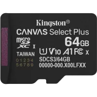 Карта пам'яті Kingston microSD64GB C10 UHS-I A1 V10 R100MB/s