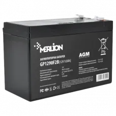 Акумуляторна батарея MERLION AGM GP1290F2B 12В 9А•г