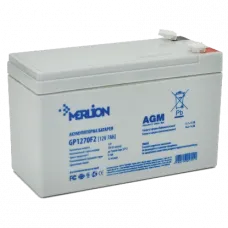 Акумуляторна батарея MERLION AGM GP1270F2 12В 7А•г