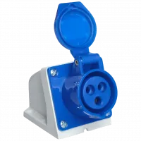 Розетка стаціонарна зовнішня UEA 113 16А 220В 2Р+Е IP44