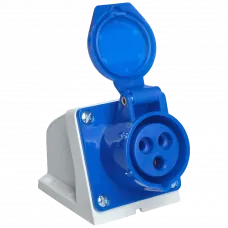 Розетка стаціонарна зовнішня UEA 113 16А 220В 2Р+Е IP44