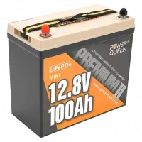 Аккумуляторна батарея Power Queen LiFePO4 12.8В 100А•г Mini 1280Вт•г