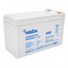 Акумуляторна батарея MERLION AGM GP1275F2 12В 7,5А•г