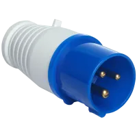 Вилка переносна UEA 013 16А 220В 2Р+Е IP44