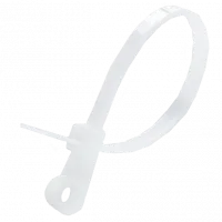 Стяжка кабельна з кiльцем біла (пач. 100 шт.) 3х100