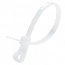 Стяжка кабельна з кiльцем біла (пач. 100 шт.) 3х150