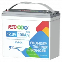 Літієва акумуляторна батарея Redodo 12.8V 100Ah Mini 1280Вт•г LiFePO4