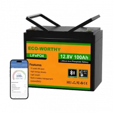 Акумуляторна батарея Eco-Worthy LiFePO4 12V 100Ah bluetooth