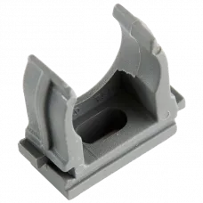 Кліпса для гофри 20 мм сіра (пач. 50 шт.) APRO