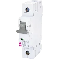 Автоматичний вимикач ЕТІ ETIMAT 6 1Р 25А 6kA C