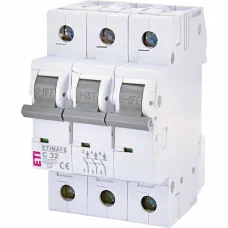 Автоматичний вимикач ЕТІ ETIMAT 6 3Р 32А 6kA C