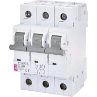 Автоматичний вимикач ЕТІ ETIMAT 6 3Р 40А 6kA C