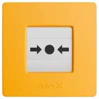 Сповіщувач Ajax Manual Call Point (Yellow) ручний бездротовий