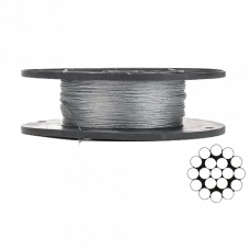 Трос оцинкований APRO 1мм DIN 3053 (1x19) бухта 200м