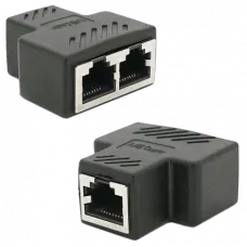 З'єднувач екранований RJ45 8P8C мама / 2x мама Q100